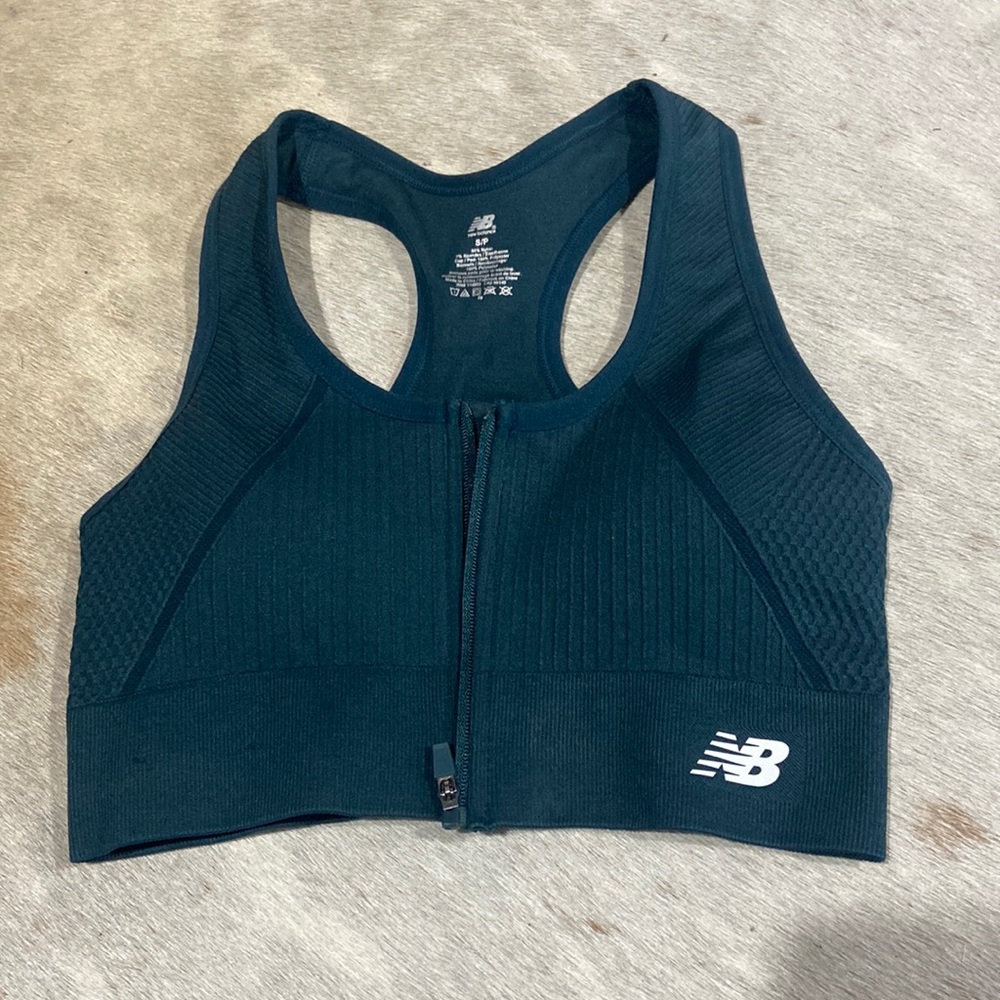 New Balance Zipper Front Bra